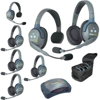 Eartec UltraLite 7-Person Full-Duplex Wireless Intercom