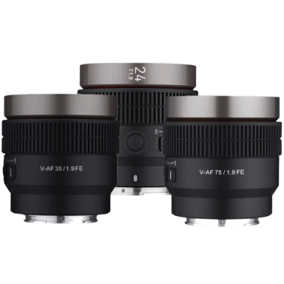Samyang V-AF T1.9 Lens for Sony FE (24mm, 35mm, 75mm)